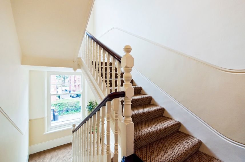 Staircase in communal building